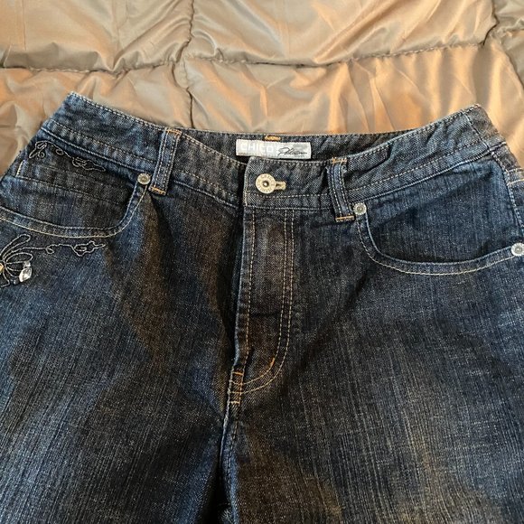 Chicos Platinum Jeans with Fancy Pockets~sz 0 - Picture 5 of 11